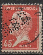 Timbre Type PASTEUR N° 175 Perforé N.B.D.. - Used Stamps