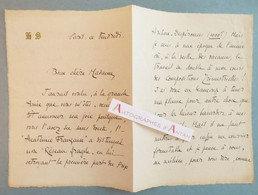 ● L.A.S 1910 Hélène SEGUIN Poétesse à Mme Lapauze Académie Française Prix Archon Desperouses Lettre Autographe LAS Poète - Schrijvers