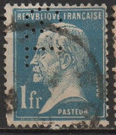 Timbre Type PASTEUR N° 179 Perforé G.L. - Used Stamps