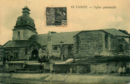 Le Faouet * Place Et église Paroissiale Du Village * Enfants Villageois - Le Faouet