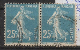 2 Timbres Type SEMEUSE CAMEE N° 140 Avec Défaut De Centrage - Oblitérés