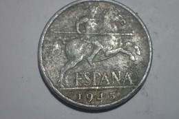 Espagne - Pièce De 10 Centimos 1945 (Gouvernement Nationaliste) - 10 Centesimi