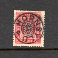 Denmark 1875 Old Service Stamps (Michel 6) Nice Used Hornsyld (star-cancel) - Dienstzegels