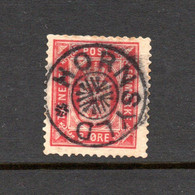 Denmark 1875 Old Service Stamps (Michel 6) Nice Used Hornsyld (star-cancel) - Dienstmarken