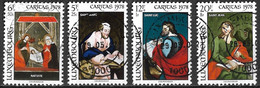 1978 Caritas :  Hinterglasmalerei (I) 4 Werte Vom Satz  Michel  977 / 980 - Oblitérés