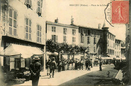 Beaujeu * Place De La Liberté * Pharmacie * Marché ? * Villageois - Beaujeu