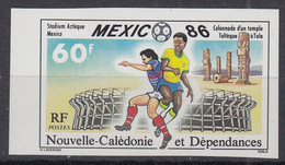 NEUKALEDONIEN  781, Postfrisch **, Geschnitten, Fußball-Weltmeisterschaft, Mexiko, 1986 - Nuevos