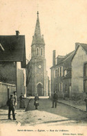 St Brisson * Rue Du Château Et église Du Village * Villageois - Autres & Non Classés