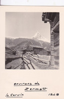 Photo De Particulier 1948 Suisse Valais Environ De Zermatt Le Cervin  Réf 18485 - Places