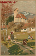 ILLUSTRATEUR PAUL HEY PAYSAGE ALSACIEN ALLEMAND KUNSTLER EGLISE KIRCHE DEUTSCHLAND - Hey, Paul