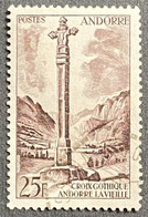 ADFR0149U - Paysages De La Principauté - 25 F Used Stamp - French Andorra - 1955 - Used Stamps