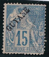 Guyane N°21a - Sans Point Après Guyane - Oblitéré - B - Used Stamps