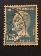 Timbre 180 Pasteur 1fr25 Bleu - Oblitérés