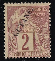 Guyane N°17 - Neuf * Avec Charnière - TB - Unused Stamps