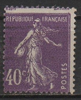 Timbre Type SEMEUSE CAMEE N° 236 Piquage Décalé - Usati