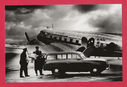 BELLE PHOTO REPRODUCTION AVION PLANE FLUGZEUG - SAS SCANDINAVIAN AIR LINES SYSTEM DOUGLAS DC3 - DC 3 - Aviation