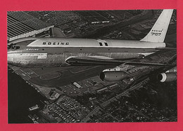 BELLE PHOTO REPRODUCTION AVION PLANE FLUGZEUG - BOEING 707 EN VOL - Aviation