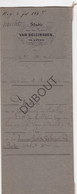 Werchter/Leuven - Notarisakte - 1864  (V1836) - Manuscripts
