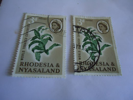 RHODESIA  NYASALAND  USED STAMPS TOBACCO - Rhodesia & Nyasaland (1954-1963)