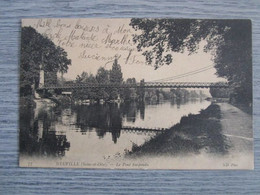Cpa Neuville(95)le Pont Suspendu - Neuville-sur-Oise