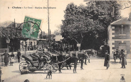 78-CHATOU- LA GARE STATION DES VOITURES - Chatou