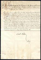 Cover 1815, Decreto A Firma Autografa Di Carlo Felice Di Savoia In Data 23.1 - Sardinië