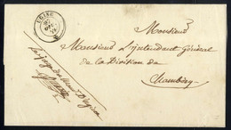 Cover 1849-59, Due Belle Lettere, La Prima Del 15.6.1849 Da Maltaverne A St. Jean De Maurienne Con Timbro C2 "MALTAVERNE - Sardinië