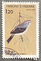 ADFR0294U - Protection De La Nature - Faune - Oiseaux - 1.20 F Used Stamp - French Andorra - 1981 - Usados