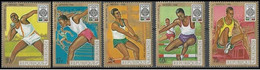 Série Neuve** Burundi 1968, N°95 à 99 YT, Jeux Olympiques De Mexico, Football, Basket, Javelot... - Airmail