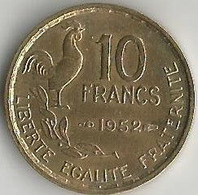 Pièce De 10 Francs G Guiraud 1952 - 10 Francs