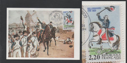 COULEUR BLEUE FORTEMENT DECALEE/ 1989 KELLERMANN # 2595 SUR CARTE MAXIMUM FDC / COTE 75.00 EUROS (ref 6153b) - Lettres & Documents