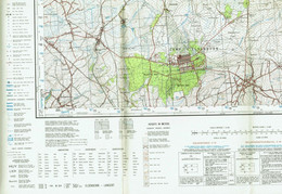 Institut Géographique Militaire Be - "ELSENBORN-LANGERT" - N° 50/3-4 - Edition: 1960 - Echelle 1/25.000 - Cartes Topographiques
