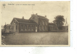 Statte - Huy : La Gare Et Le Monument Oscar Lelarge - Huy