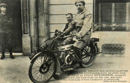 Moto Ancienne De Marque Type Modèle DOUGLAS * Side Car Motos Motocyclette * Circuit Fontainebleau 1913 * 350cm3 - Fontainebleau