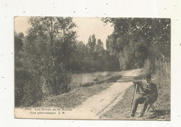 Cp,94 , Les Bords De La MARNE ,vue Pittoresque , Peintre, Voyagée De Champigny, Ed. Malcuit - Sonstige & Ohne Zuordnung