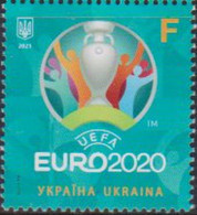 UKRAINE, 2021, MNH, FOOTBALL, EURO 2020 CHAMPIONSHIP,1v - Championnat D'Europe (UEFA)