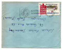 Côte D'Ivoire-1968- ABIDJAN RP  Pour Besançon-25-tp Musée Centre Des Sciences Seul  Sur Lettre.cachet éléphant .à Saisir - Ivory Coast (1960-...)