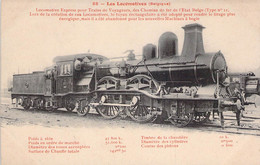 CPA TRAINS - LES LOCOMOTIVES - LOCOMOTIVES Belgique - Loco Express Pour Trains De Voyageurs Type N°12 - Fleury - Trains