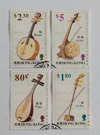 N° 715 à 718      Instruments De Musique à Cordes Chinois - Usados