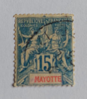 N° 6        15c  Bleu - Used Stamps