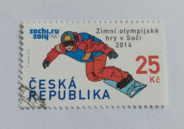 N° 729       Jeux Olympiques De Sotchi 2014  -  Snowboarder - Gebruikt