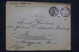 ROUMANIE - Enveloppe Avec Entête Commerciale De Bucarest Pour Bruxelles En 1898 - L 133114 - Brieven En Documenten