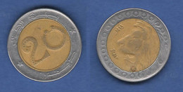 Algeria 20 Dinari Algerie 20 Dinars 1992 AH 1413 Da 20 بنك الجزائر / دينارا  Bimetallic - Algérie
