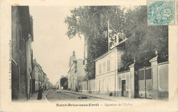 SAINT BRICE SOUS FORET - Lot De Trois Cartes, Quartier église, Château, Intérieur église. - Saint-Brice-sous-Forêt