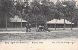 CPA MILITARIAT - CAMP De BEVERLOO - Place Du Canon Gotthold - Bourg Leopold - Barracks