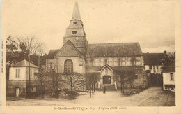 SAINT CLAIR SUR EPTE - Lot De Deux Cartes, L'église. Vue D'ensemble. - Saint-Clair-sur-Epte