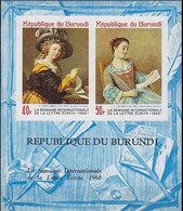 Série Neuve** Burundi 1968,  BFn°25  YT, Semaine De La Lettre écrite, Non Dentelé - Blocchi & Foglietti