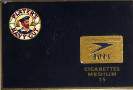 PLAYER'S NAVY CUT - Tabac 1-3  2 - 25 Cigarettes Medium Specially Packed For British Overseas Airways Corp. ( B.O.A.C.) - Contenitori Di Tabacco (vuoti)