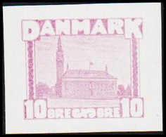 1930. DANMARK. Essay. Københavns Rådhus - City Hall. 10 øre. - JF525247 - Prove E Ristampe