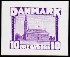 1930. DANMARK. Essay. Københavns Rådhus - City Hall. 10 øre. - JF525249 - Prove E Ristampe